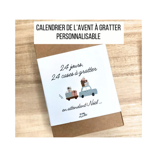 Calendrier de l’Avent à Gratter Personnalisable