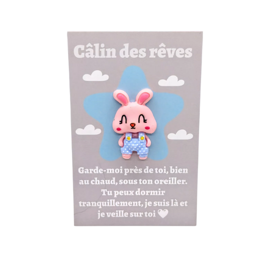 Câlin de Poche - rêve lapin rose