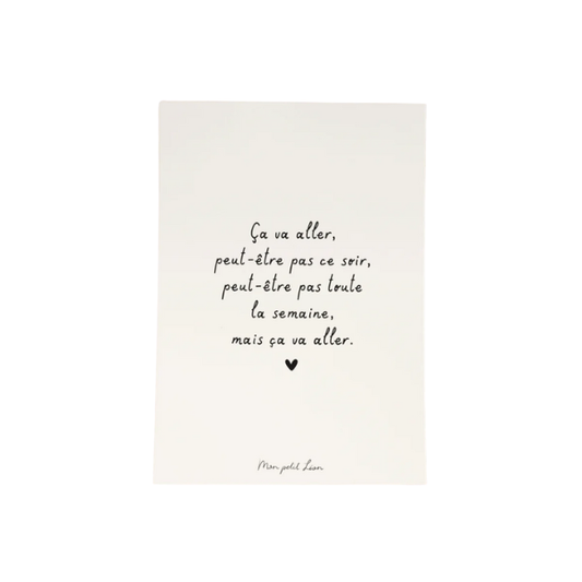 Mon Petit Léon - Carte citation A6 - ça va aller