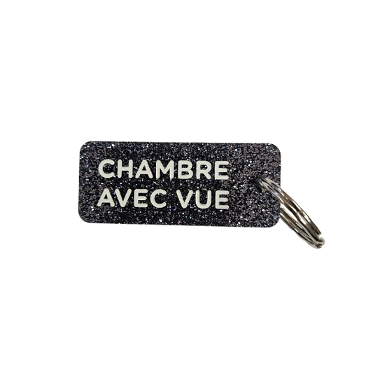 Porte-clés à paillettes - Chambre avec vue