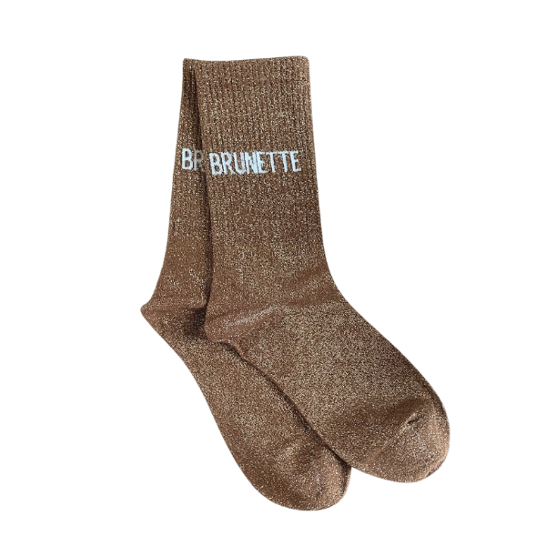 Chaussette pailletée - Brunette