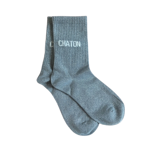 Chaussette pailletée - Chaton