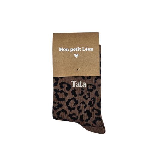 Chaussettes femme léopard - Tata