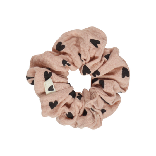 Atelier Wagram - Chouchou - gaze coeurs rose