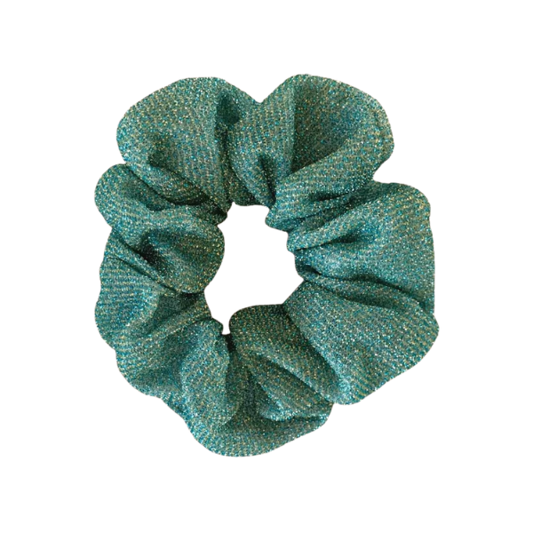 Chouchou paillettes - Céladon