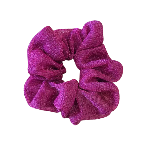 Chouchou paillettes - Framboise