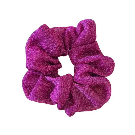 Chouchou paillettes - Framboise