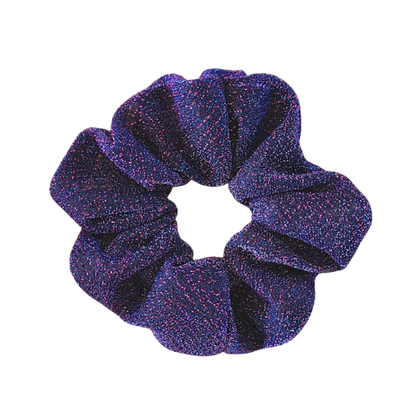 Chouchou paillettes - Violet fête