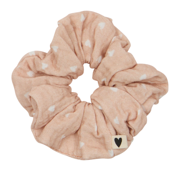 Atelier Wagram - Chouchou - gaze beige petits cœurs