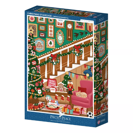 Puzzle Piece&Peace 500 pièces - Christmas staircase