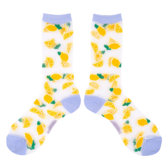 Coucou Suzette - Chaussettes transparentes Citron