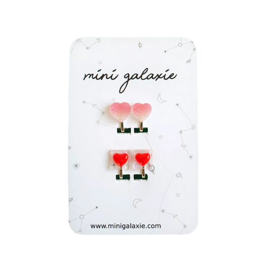 Boucles d'oreilles Clips - cœurs