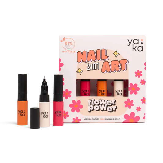 Coffret vernis à ongles 2en1 - Flower power