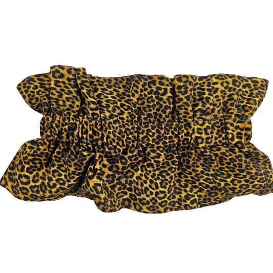 Juliemoon - Col froufrou amovible - Léopard foncé