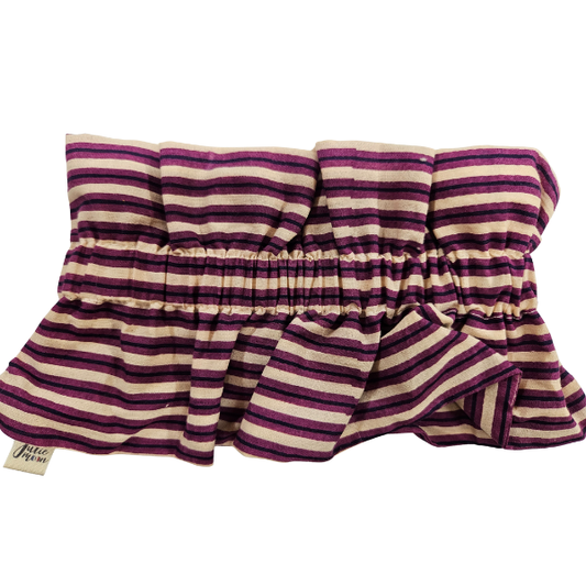 Juliemoon - Col froufrou amovible - Rayure violet