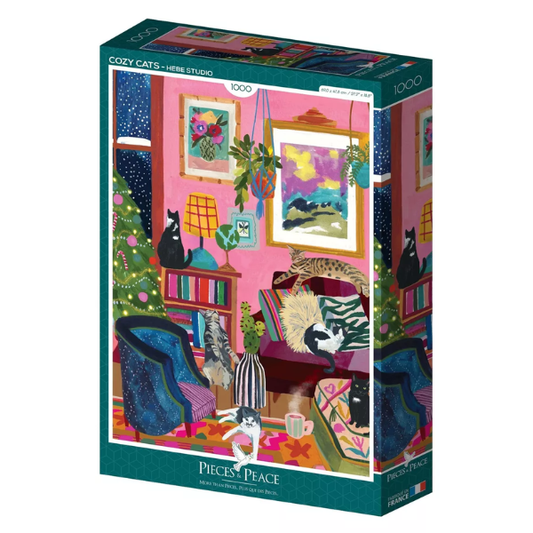 Puzzle Pieces&Peace 1000 Pièces - Cozy Cats