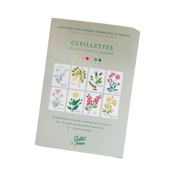 Salut Irene - Peinture au Numéro – 8 cartes - Cueillettes