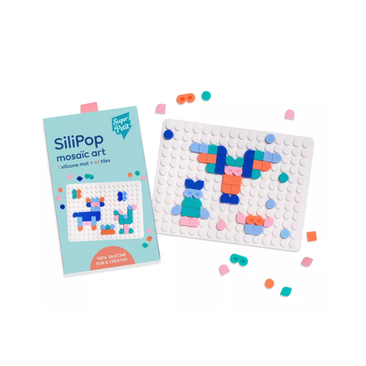 Super Petit - Silipop mosaïques à clipser - Blanc