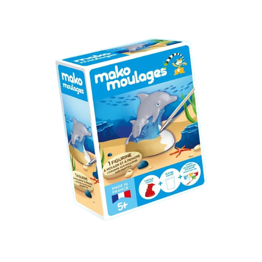 Mako - Kit moulage & peinture - Mon dauphin & son bébé
