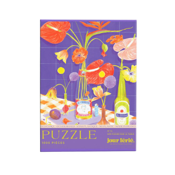 Jour férié - Puzzle 500 pièces -  Des fleurs sur la table