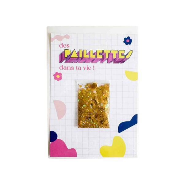 Aurélie Kacel - Carte postale – “Ajoute des paillettes dans sa vie !”