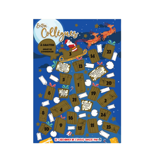 Calendrier de l’Avent à gratter – Spécial Entre collègue