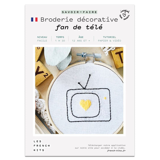 Les French Kits - Broderie décorative - Fan de tv