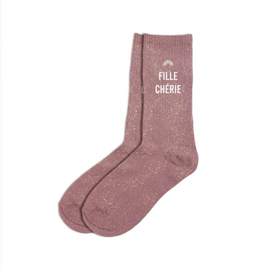 Chaussettes "Fille chérie"