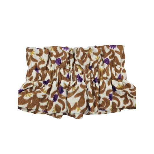 Juliemoon - Col froufrou amovible - Fleurs moutarde