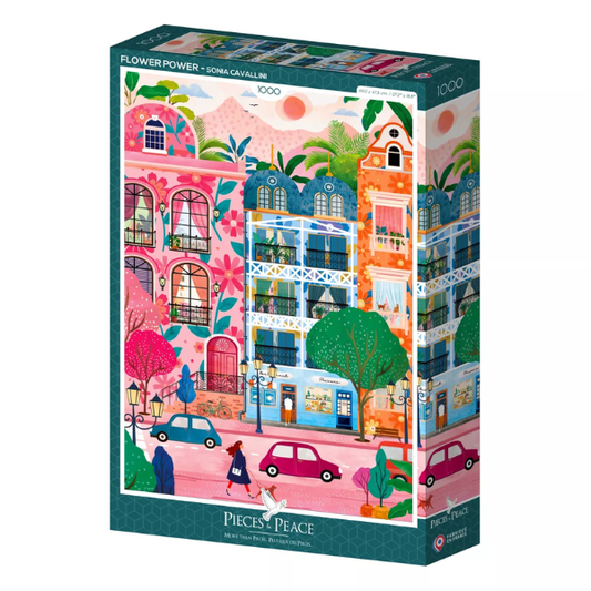 Puzzle Pieces&Peace 1000 Pièces - Flower power