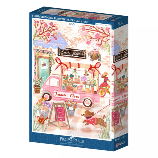 Puzzle Piece&Peace 500 pièces - Forever Flora, Flower Truck