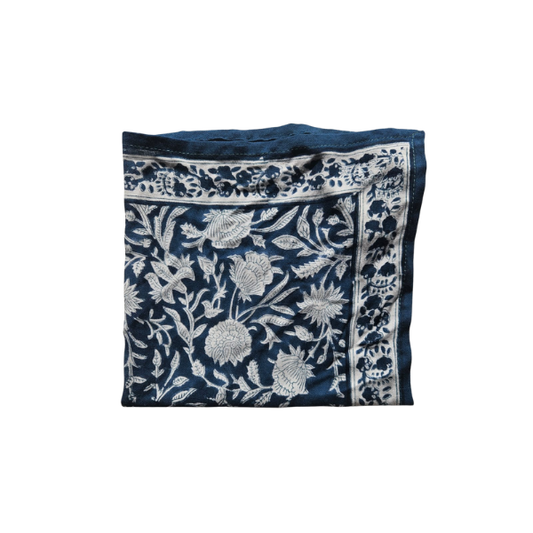 So family - Foulards Delhi Gaya Indigo - 50x50cm