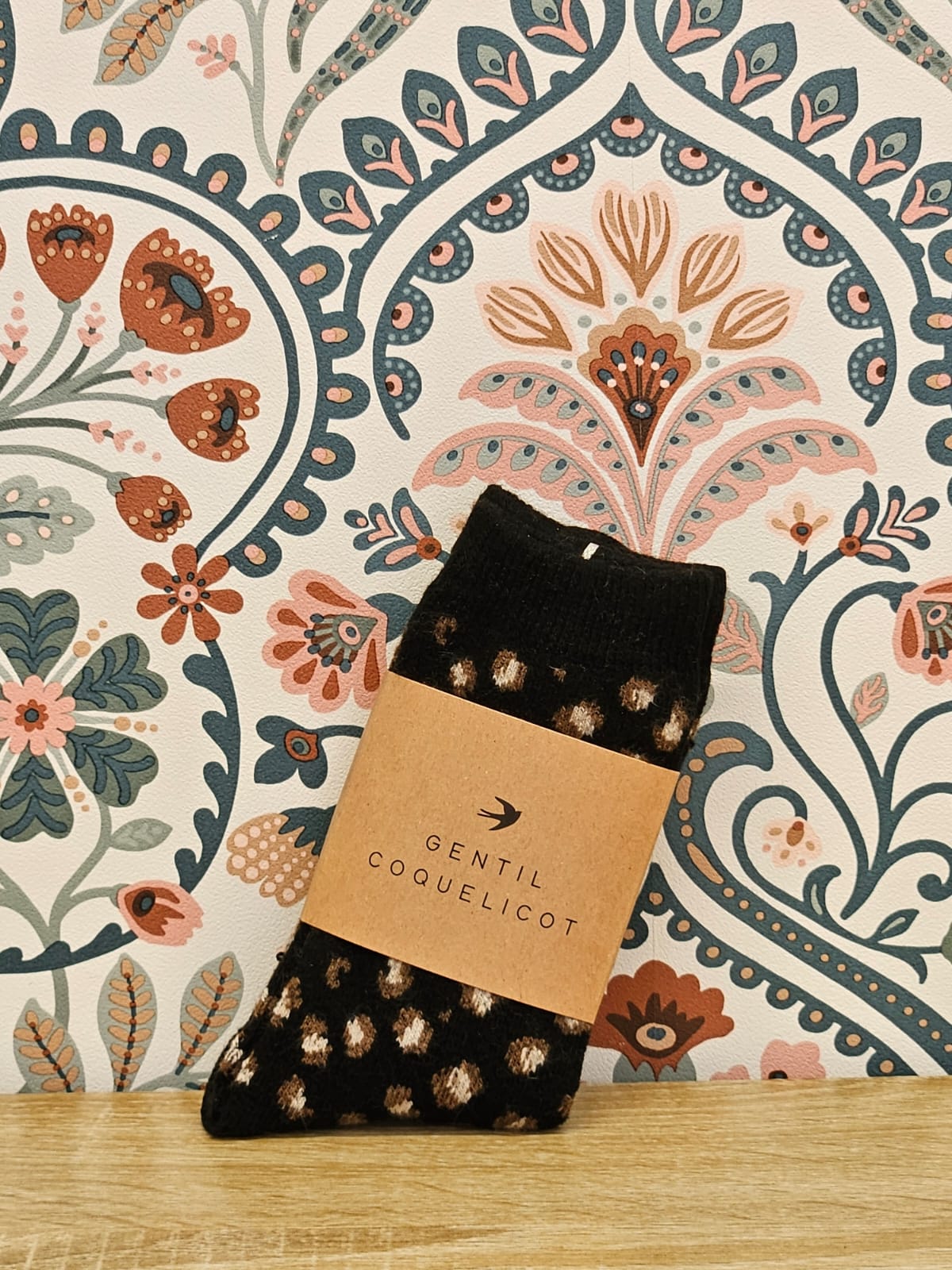 Chaussettes Femme Léopard 🐆 Gentil Coquelicot