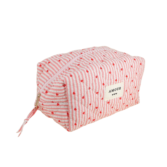 Bohm - Trousse de toilette - Cœur Rose