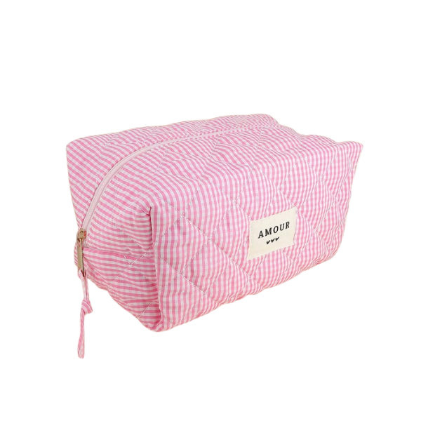 Bohm - Trousse de toilette - Vichy Rose