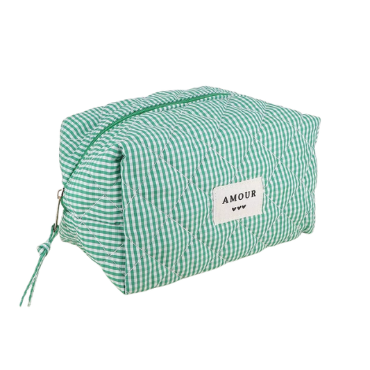 Bohm - Trousse de toilette - Vichy Vert