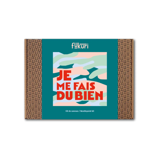 Kit Canevas - DIY -  Je me fais du bien 20x20cm