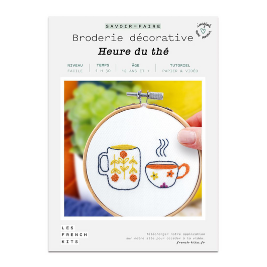 Les French Kits - Broderie décorative - L'heure du thé