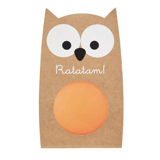 Ratatam - Balle rebondissante hibou orange