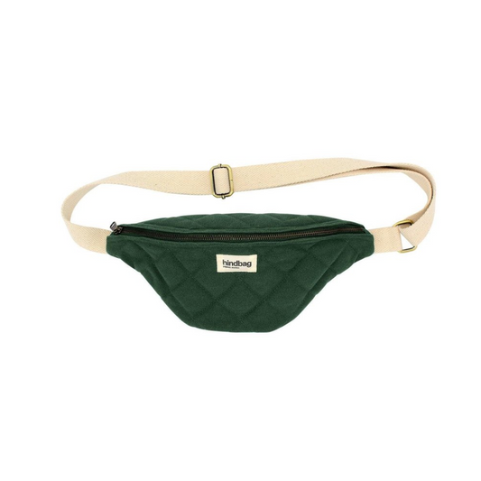 Hindbag - Sac banane matelassé Vert Sapin