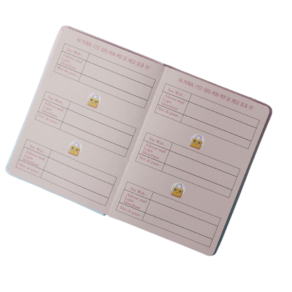 Carnet mots de passe