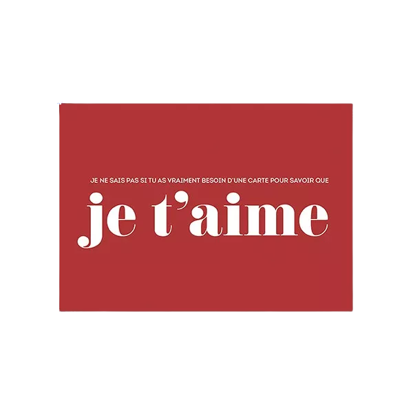 Bulma Carte postale - Je t'aime