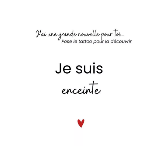 Sioou - Tatouages Éphémères - Je suis enceinte