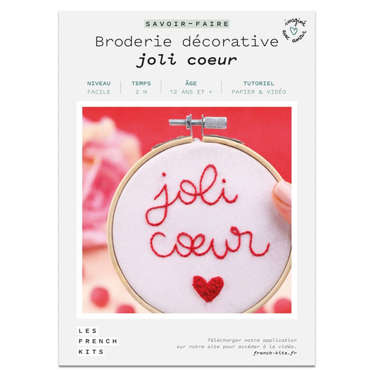 Les French Kits - Broderie décorative - Joli Cœur