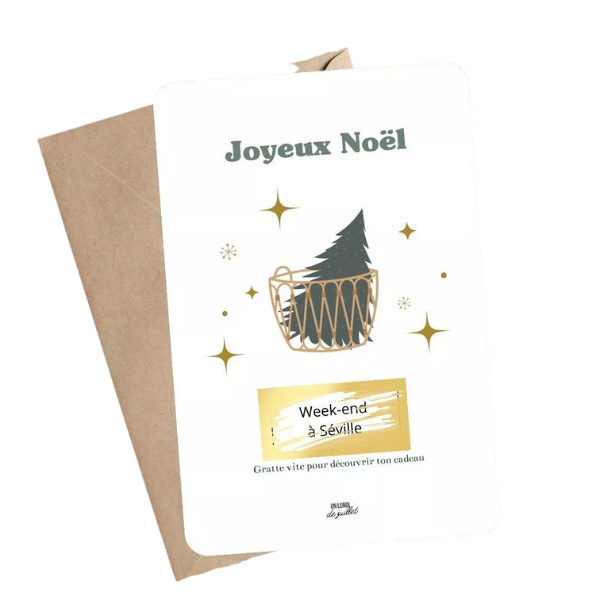 Carte à gratter - Joyeux Noël