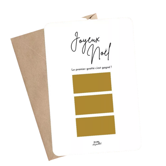 Carte à gratter - Joyeux Noël