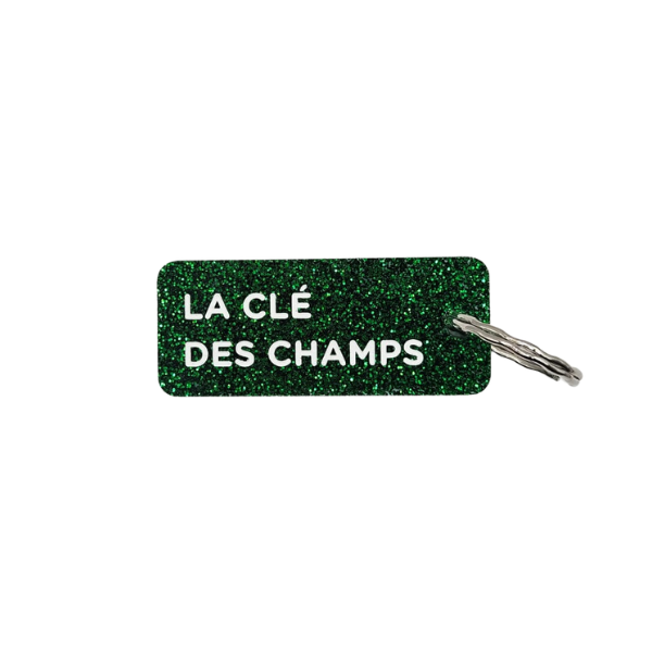 Porte-clés à paillettes - La clé des champs