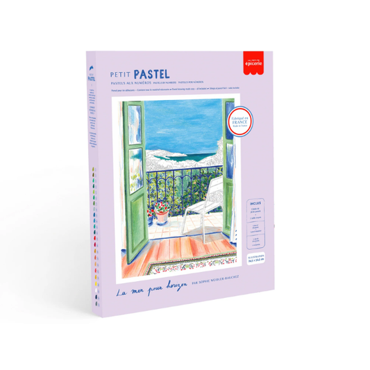 Pastel au numéro - La mer pour horizon