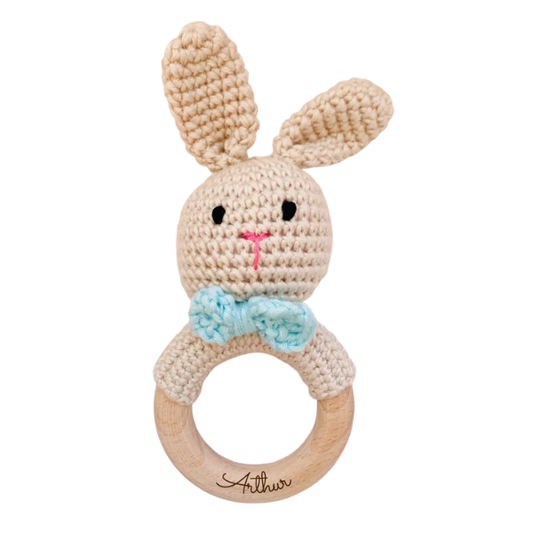 Hochet en crochet pour Bébé - Lapin