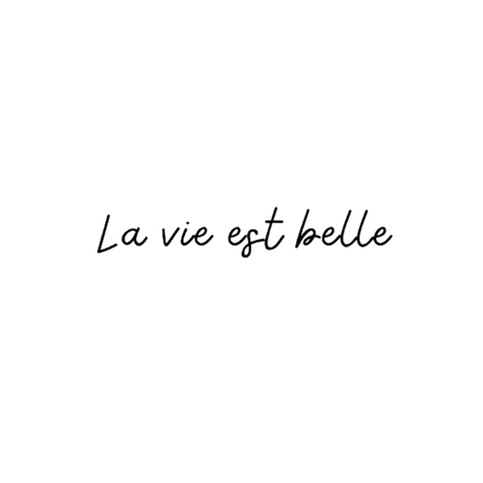 Sioou - Tatouages Éphémères - La vie est belle